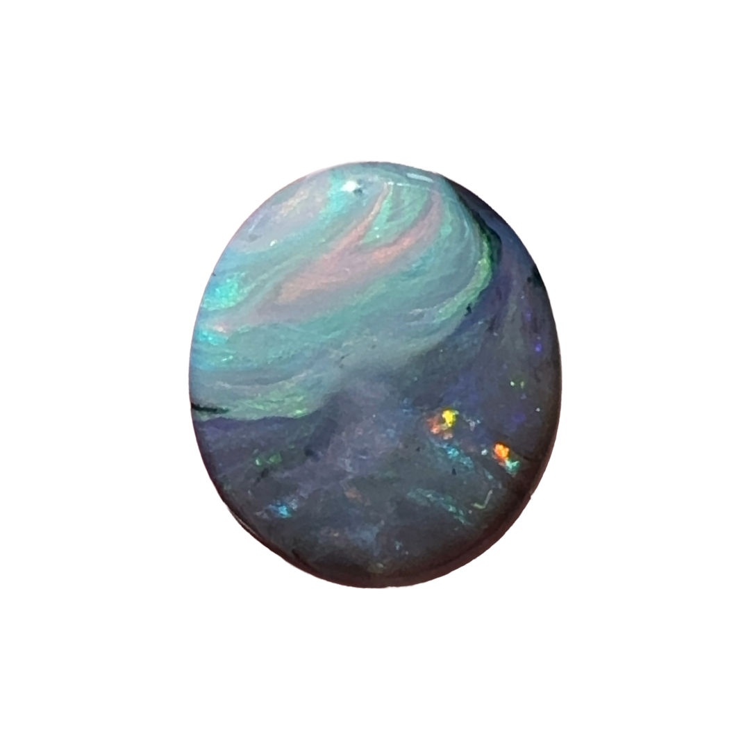 3.8ct Mintabie Oval Double Sided Picture Stone
