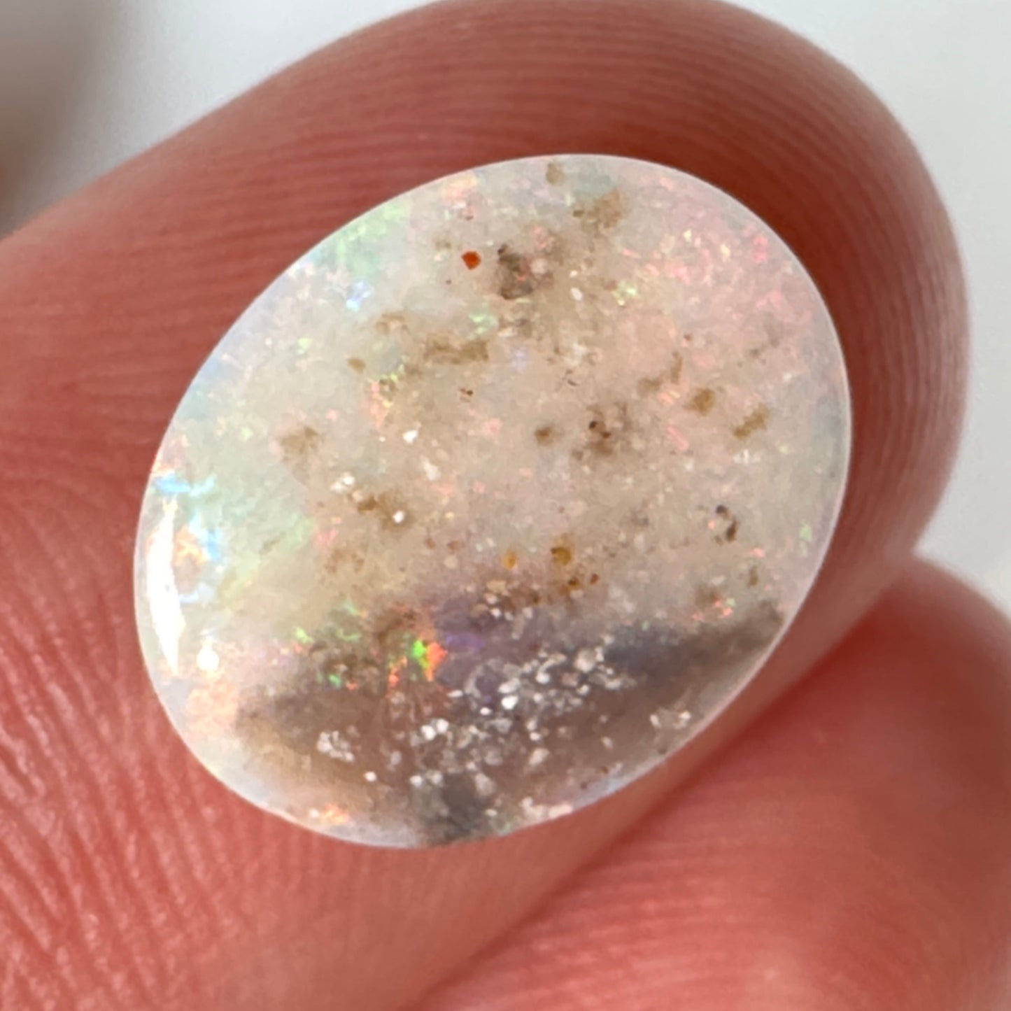 3.3ct Mintabie Oval Crystal Opal