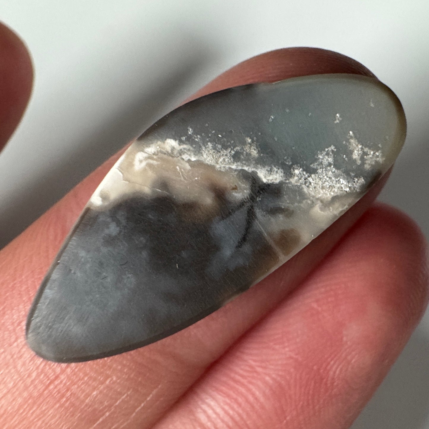 9.3ct Mintabie Semi-Black Freeform