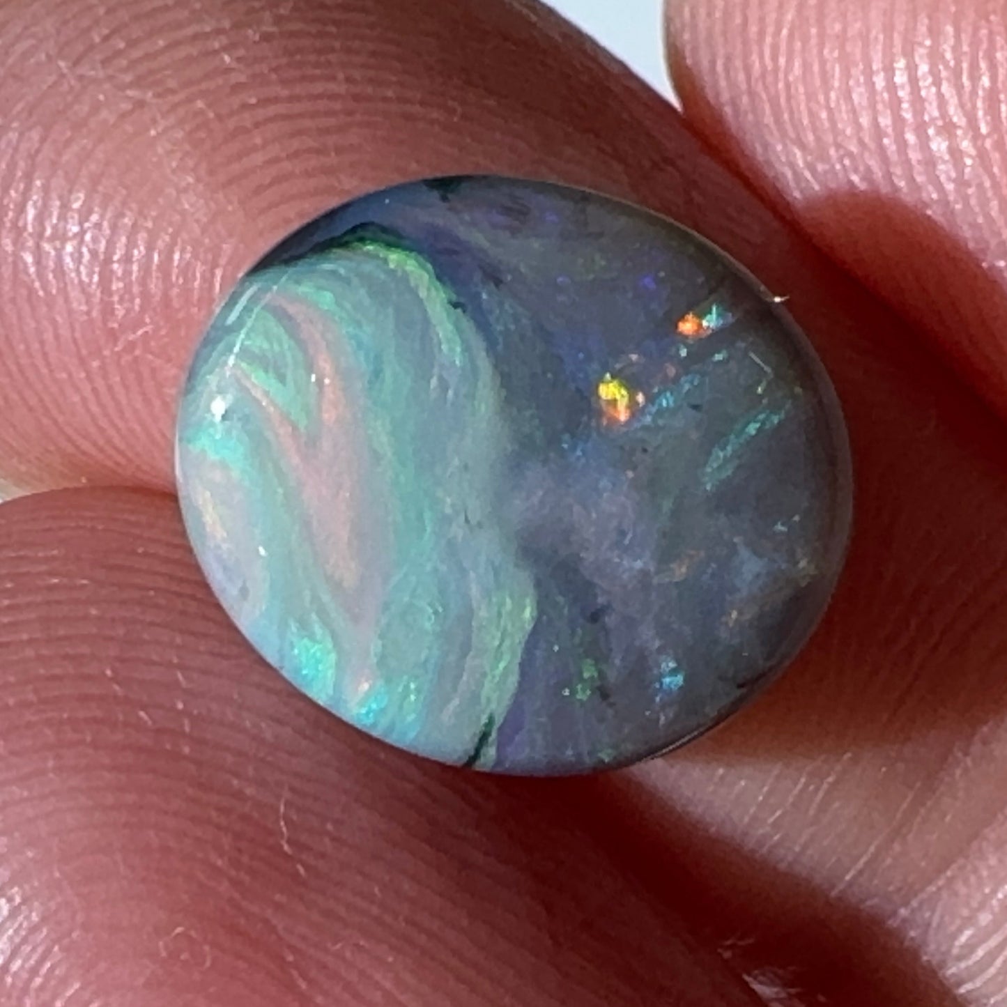 3.8ct Mintabie Oval Double Sided Picture Stone