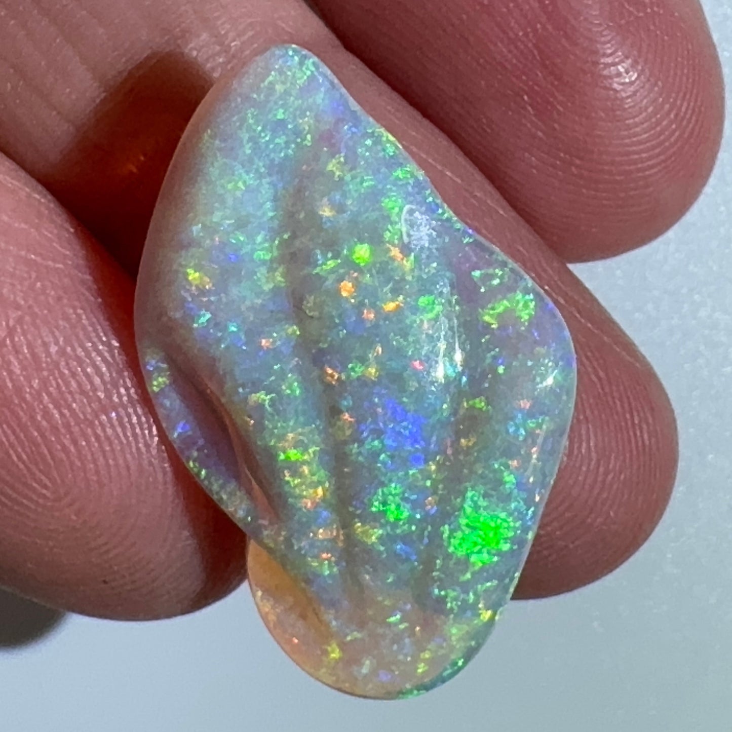 12.9ct Mintabie Hand Carved Crystal Opal