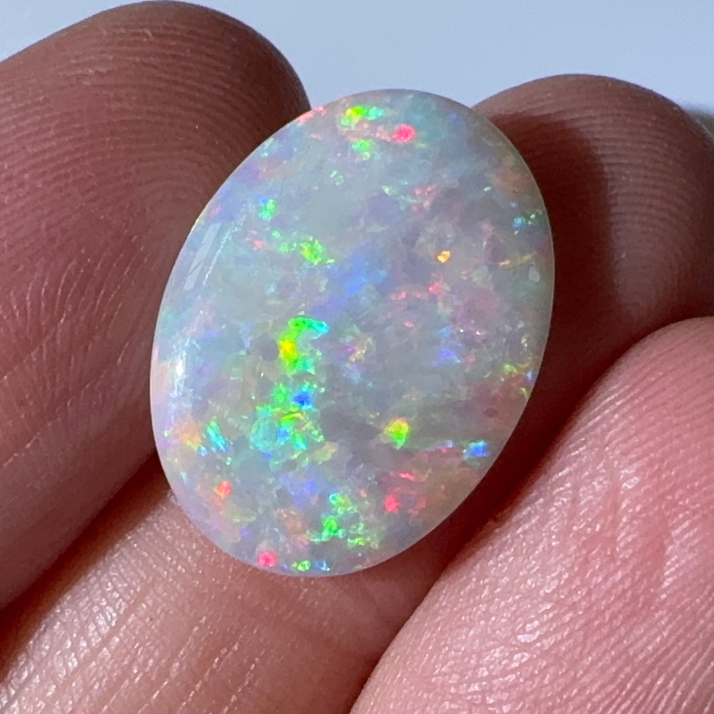 7.3ct Mintabie Oval Pendant Opal