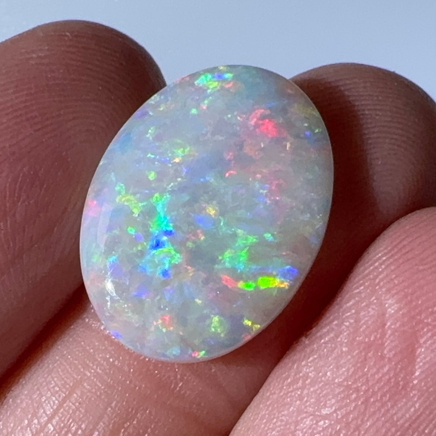 7.3ct Mintabie Oval Pendant Opal