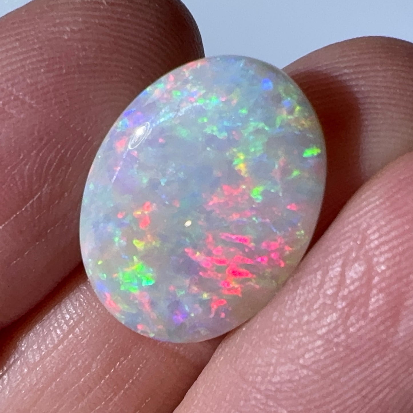 7.3ct Mintabie Oval Pendant Opal