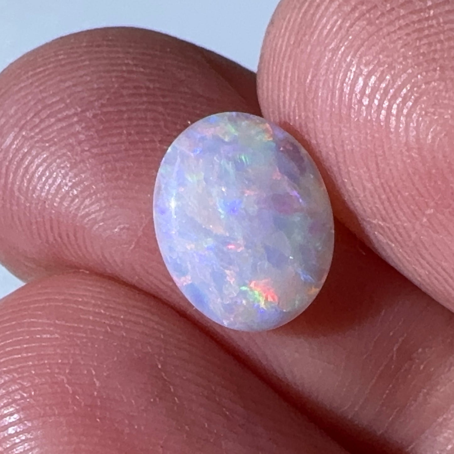 1.4ct Mintabie Oval White Opal