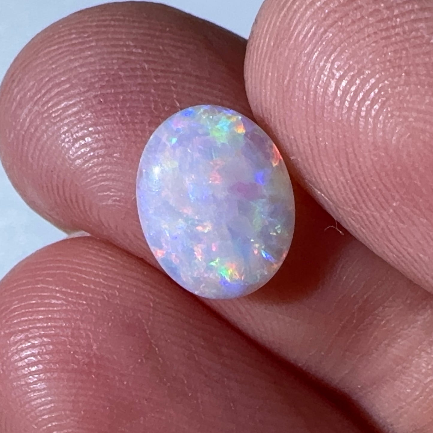 1.4ct Mintabie Oval White Opal