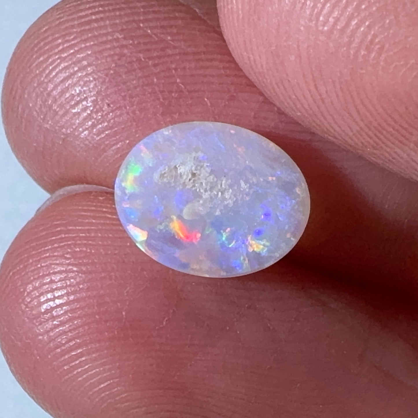 1.4ct Mintabie Oval White Opal