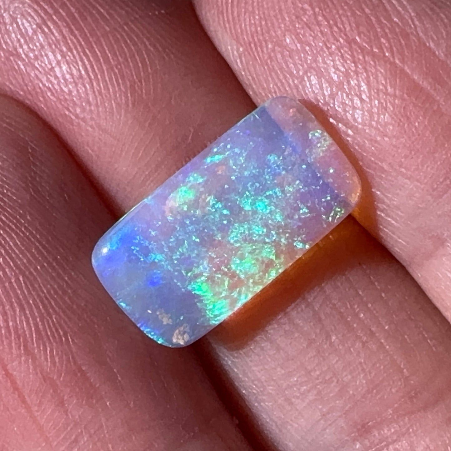 2.6ct Mintabie Rectangular Crystal Opal