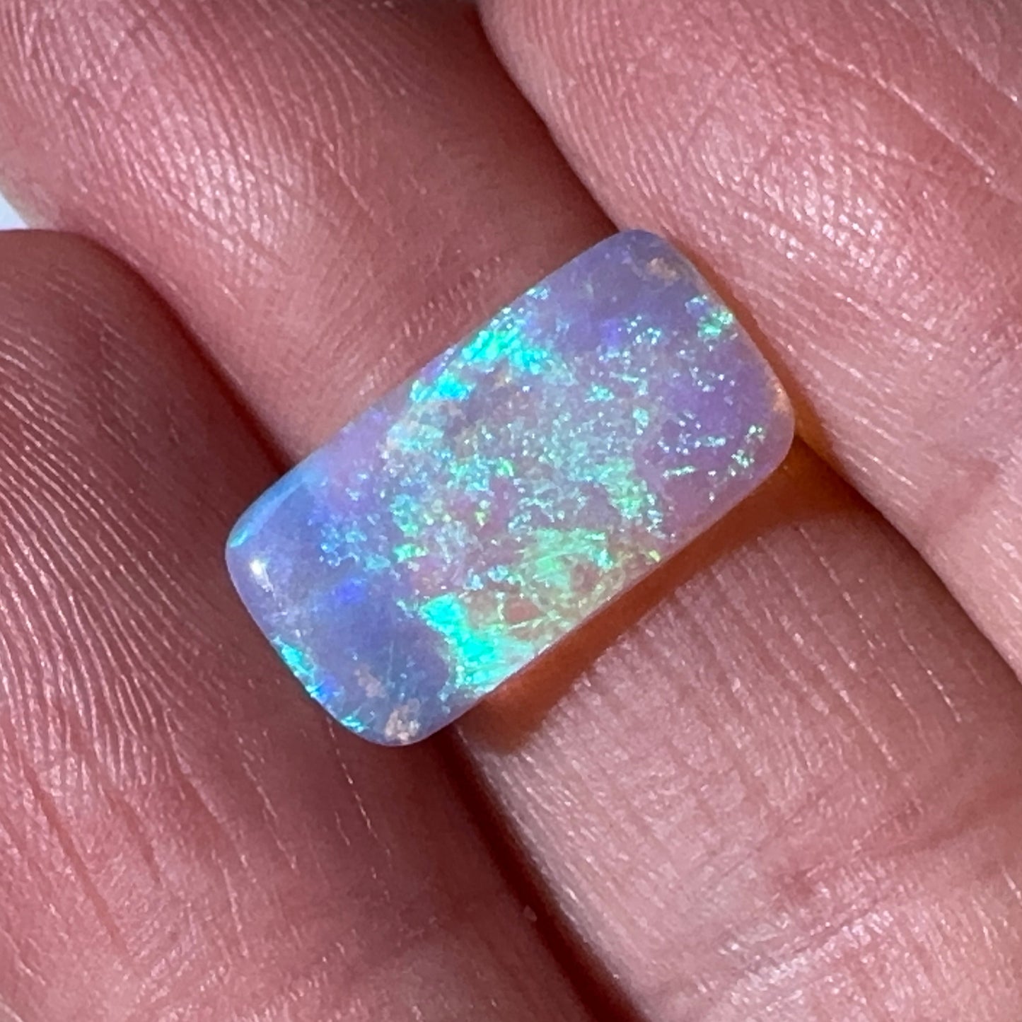 2.6ct Mintabie Rectangular Crystal Opal