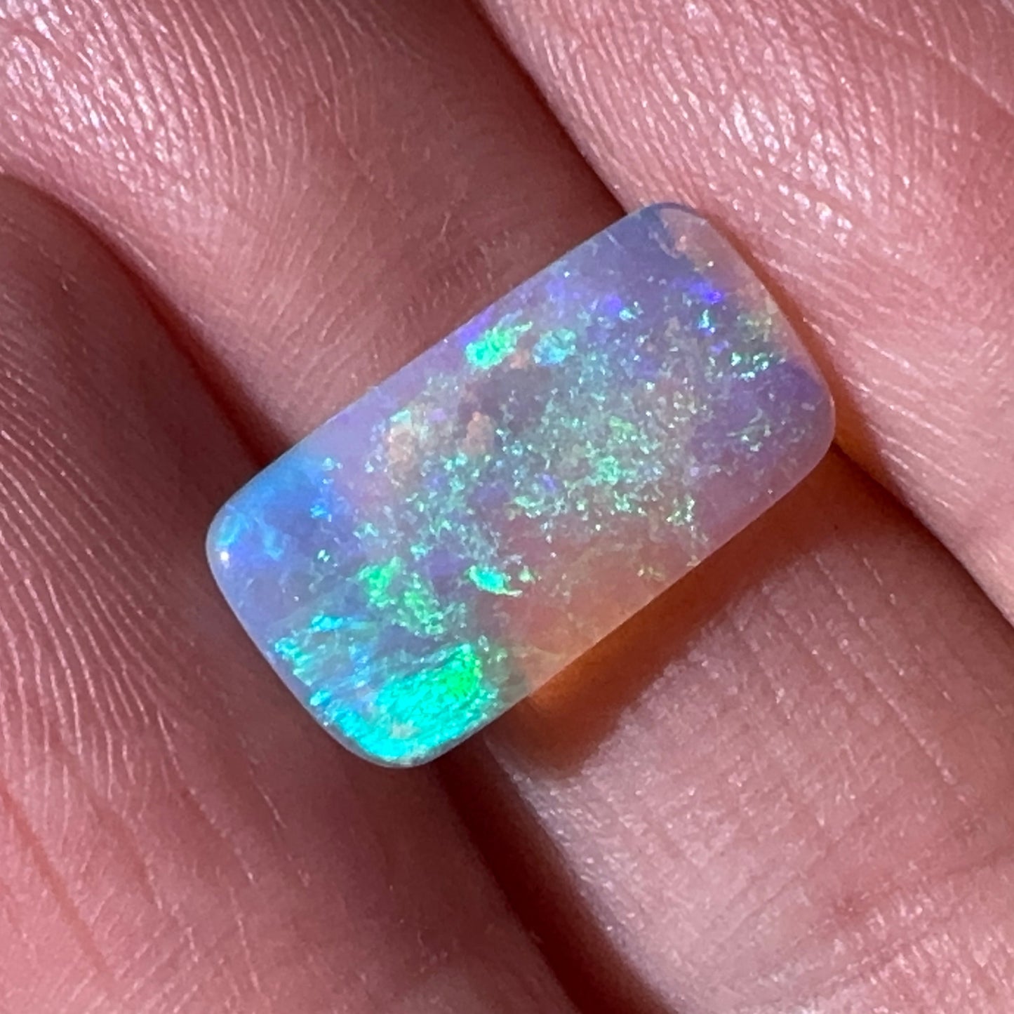 2.6ct Mintabie Rectangular Crystal Opal