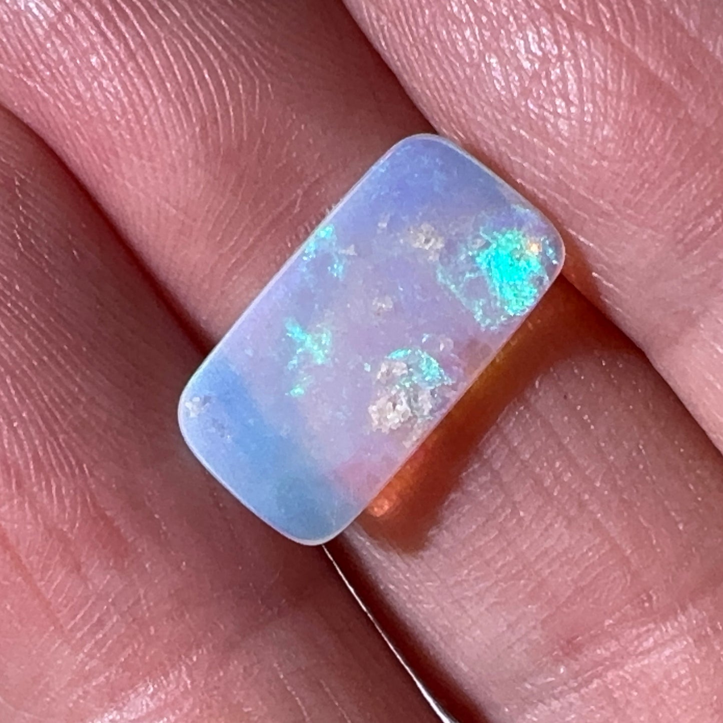 2.6ct Mintabie Rectangular Crystal Opal