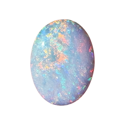 3.8ct Mintabie Oval White Opal