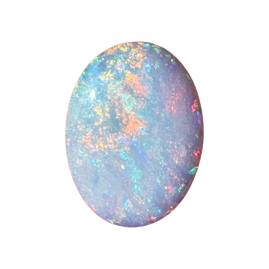 3.8ct Mintabie Oval White Opal