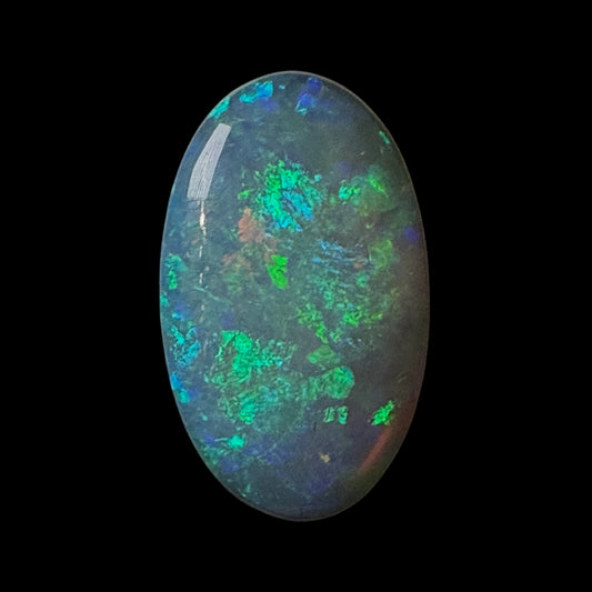 1.7ct Mintabie Blue/Green Crystal Opal