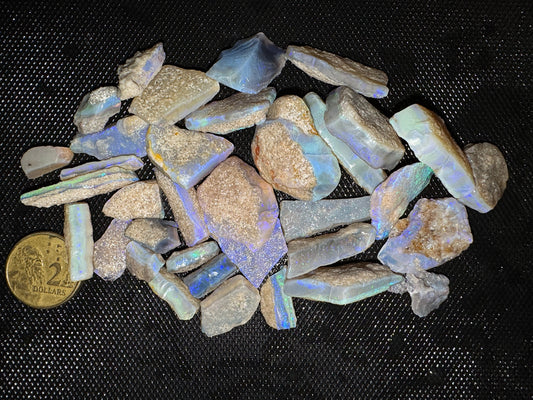 2ozt (310ct) Mintabie Rough Opal Parcel