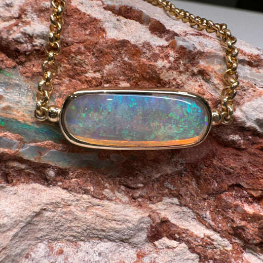 9k Gold Mintabie Crystal Opal Bracelet