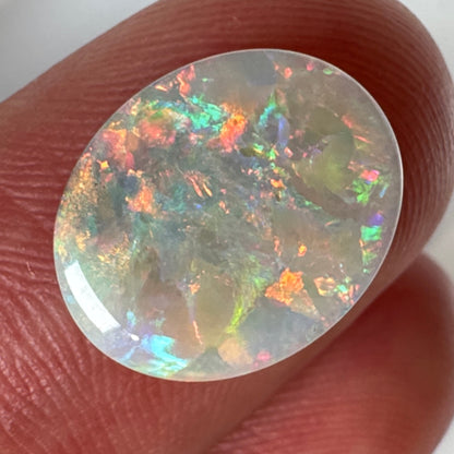 3.3ct Mintabie Oval Crystal Opal