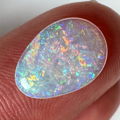 2.2ct Mintabie Teardrop Blue Crystal Opal