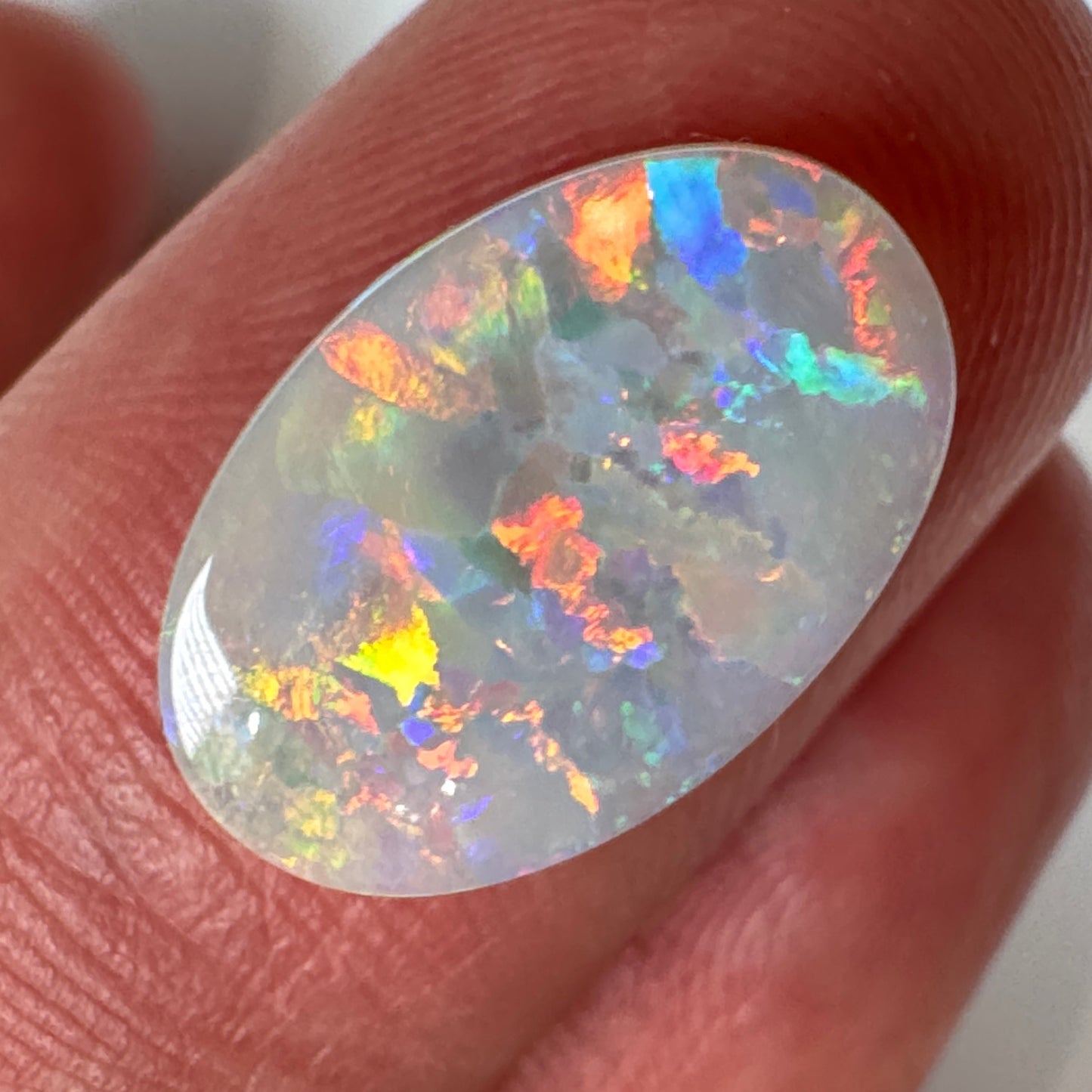 4.0ct Mintabie Oval Crystal Opal