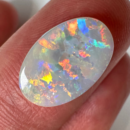 4.0ct Mintabie Oval Crystal Opal