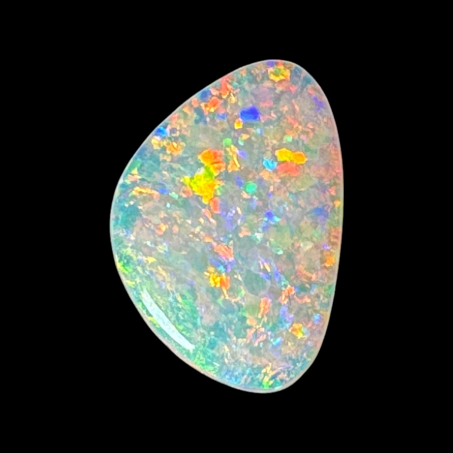 1.3ct Mintabie Triangular Crystal Opal – Els Opals