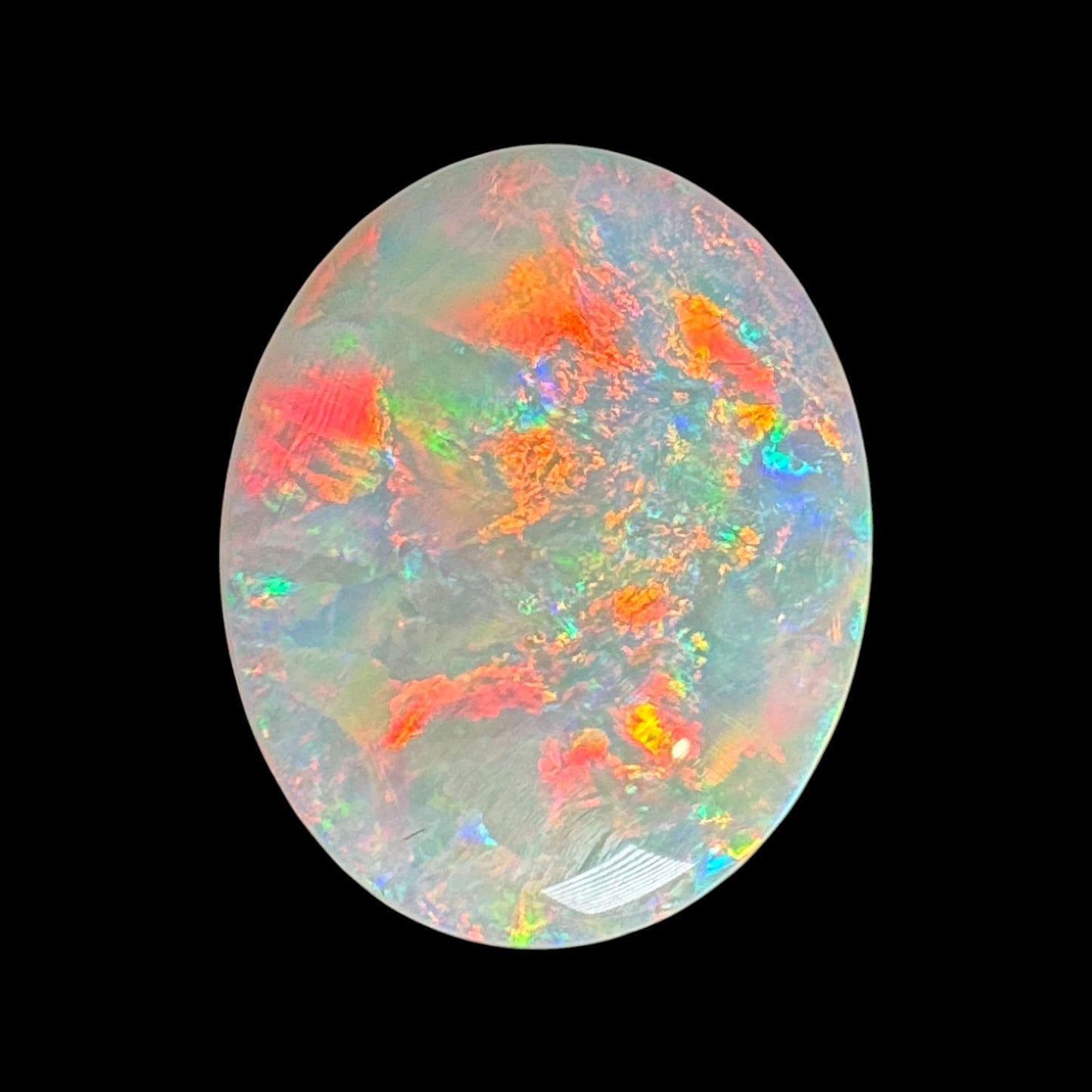 3.3ct Mintabie Oval Crystal Opal