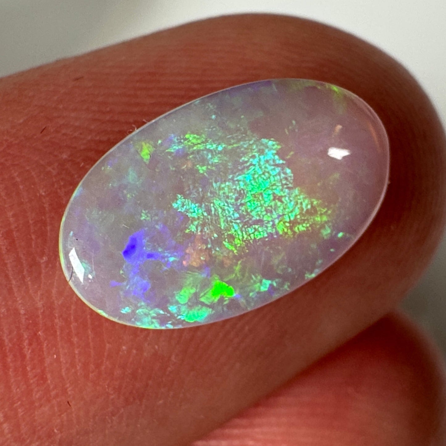 1.7ct Mintabie Blue/Green Crystal Opal