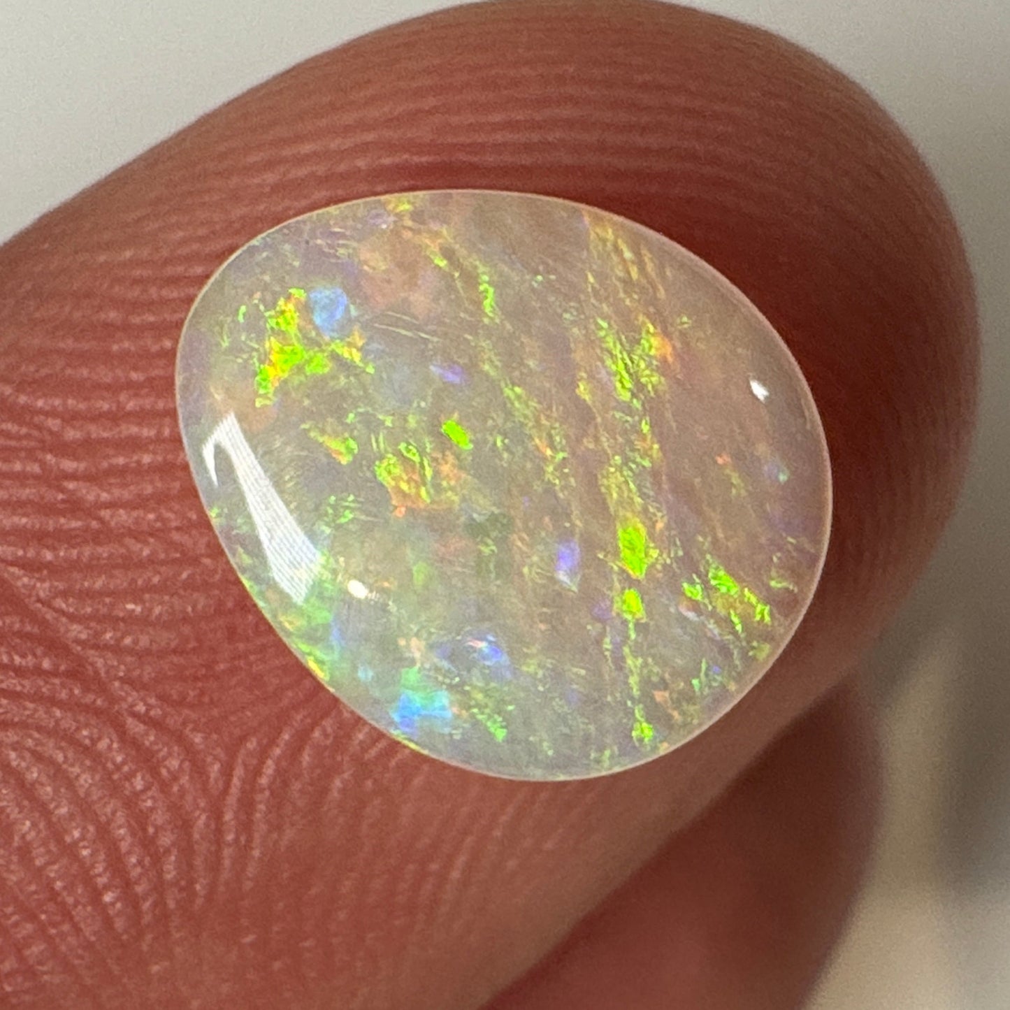 1.5ct Mintabie Teardrop Crystal Opal