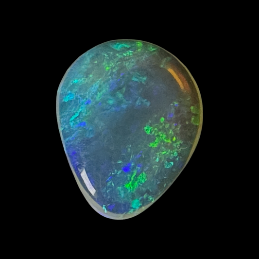 1.0ct Mintabie Blue/Green Crystal Opal