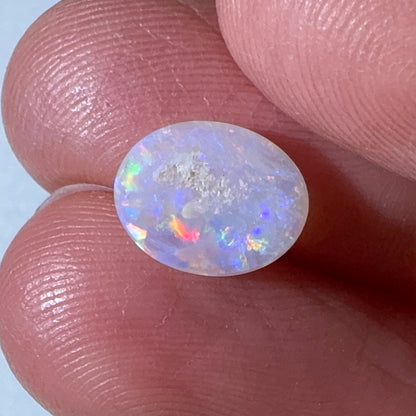 1.4ct Mintabie Oval White Opal