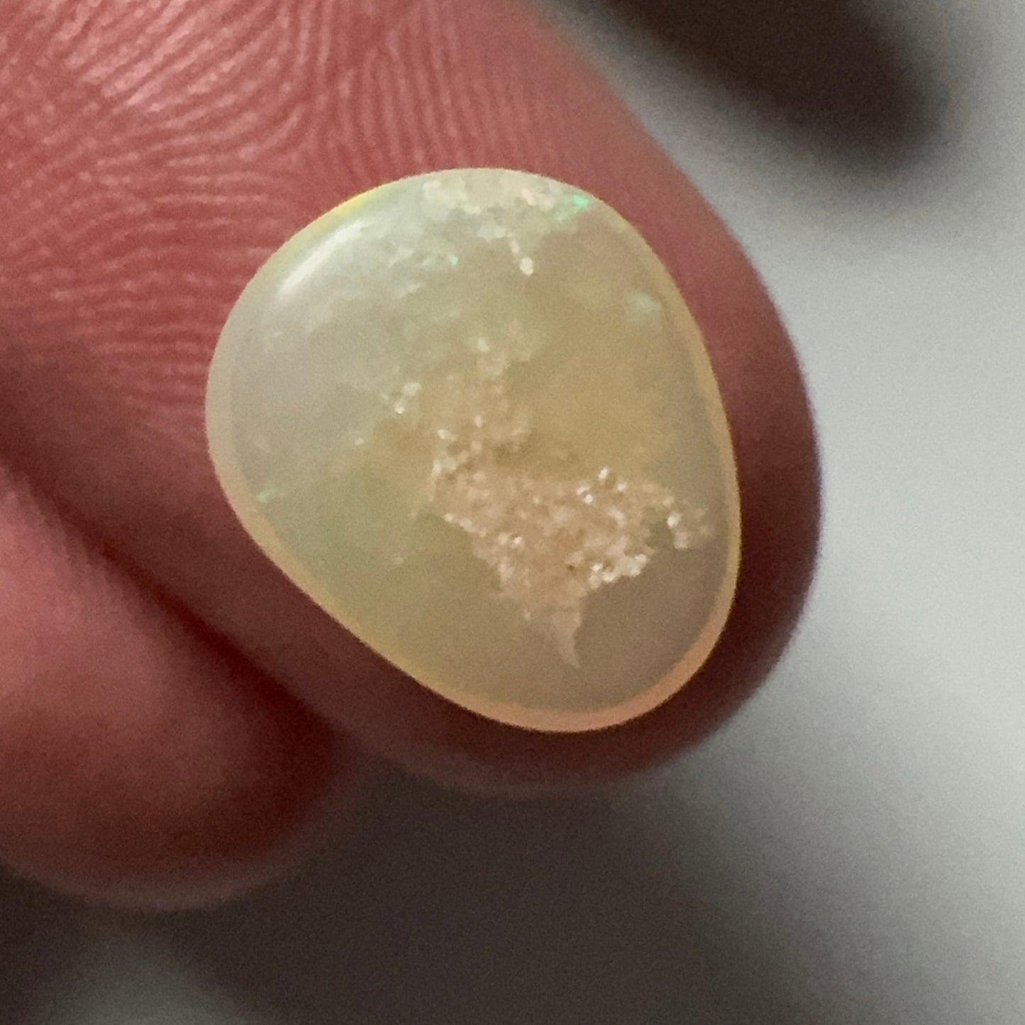 3.3ct Green Flash Mintabie Crystal Opal