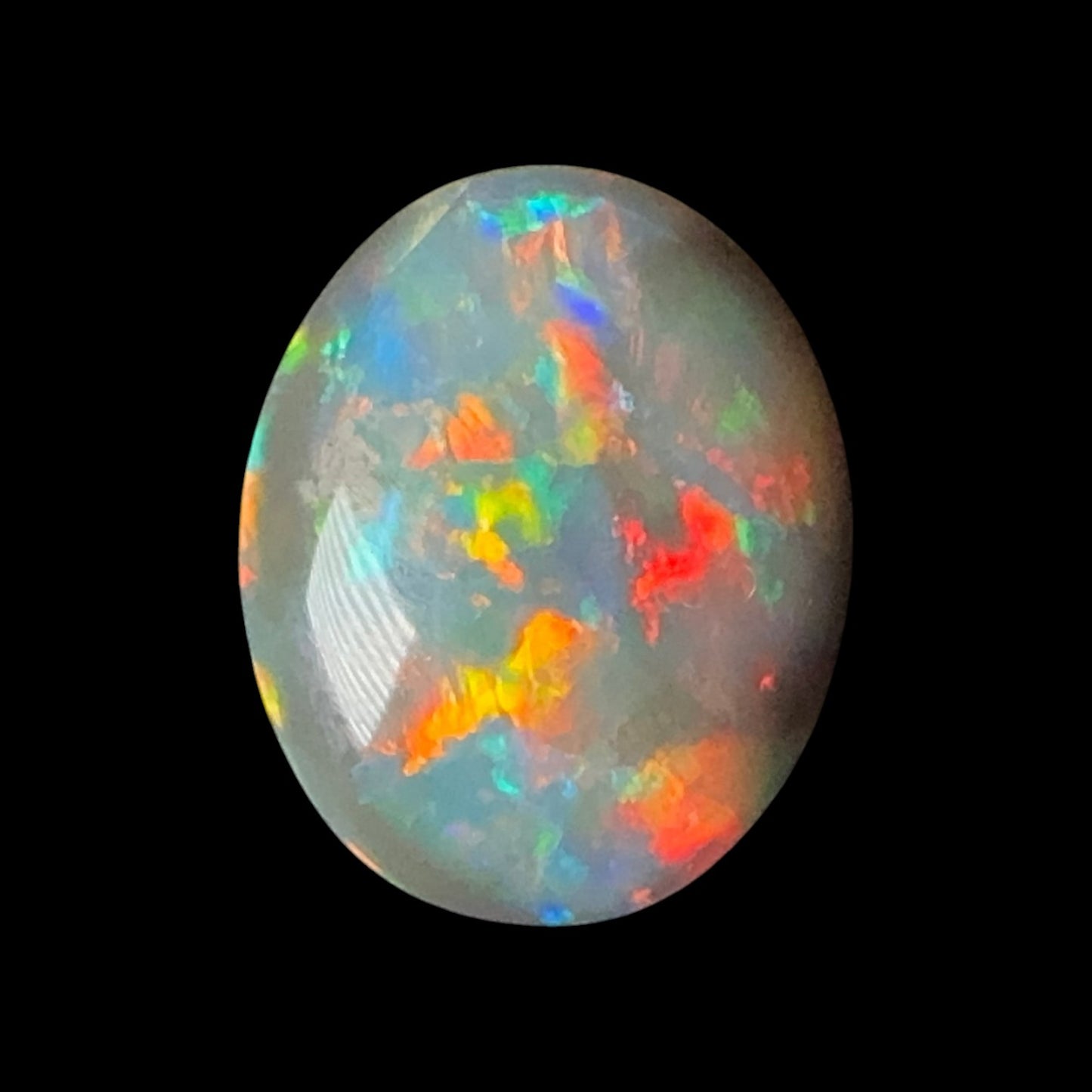1.3ct Mintabie Black Opal Ring Stone