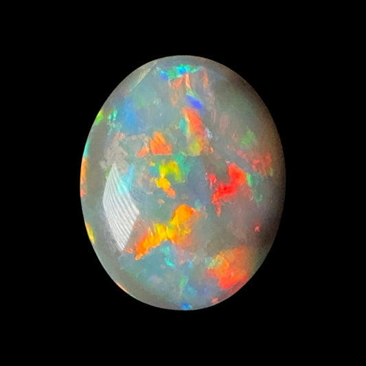 1.3ct Mintabie Black Opal Ring Stone