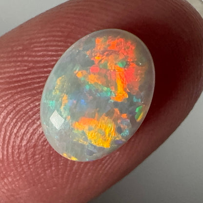 2.1ct Mintabie Oval Red Flash Oval