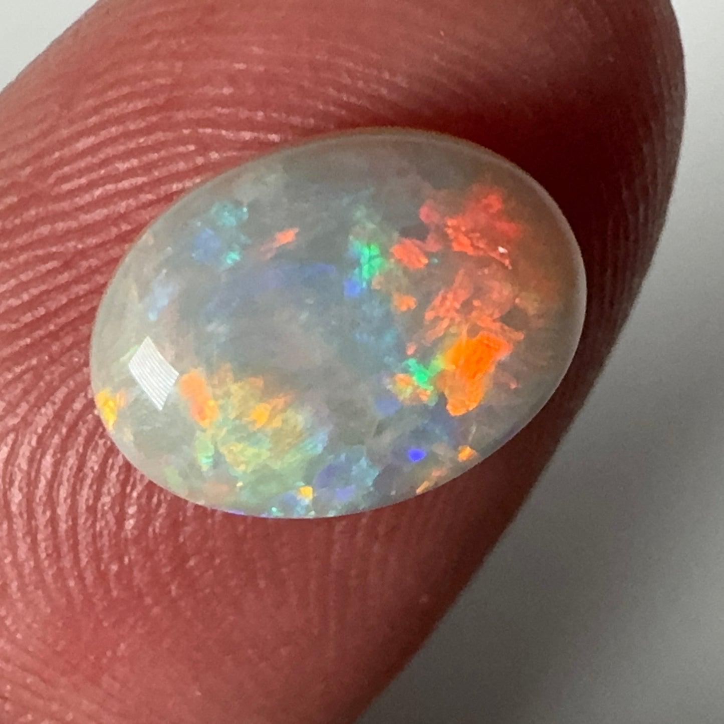 2.1ct Mintabie Oval Red Flash Oval