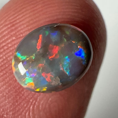 1.3ct Mintabie Black Opal Ring Stone