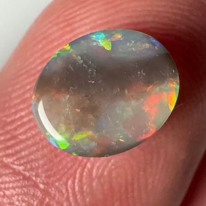 1.3ct Mintabie Black Opal Ring Stone
