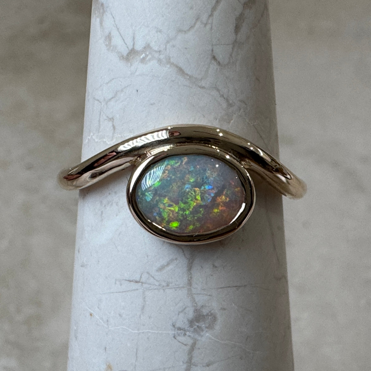 9K Gold Coober Pedy Opal Ring