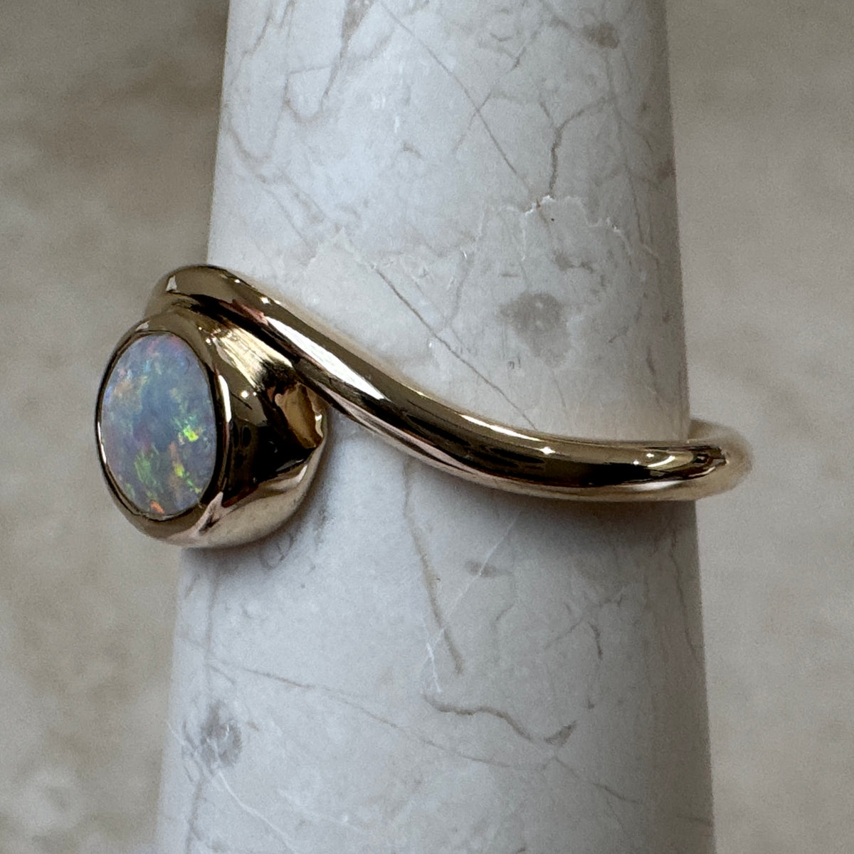 9K Gold Coober Pedy Opal Ring