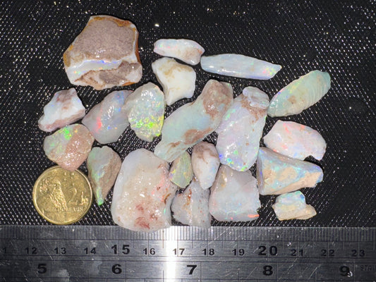 1ozt (155ct) Coober Pedy Rough Opal/Skinshell Parcel - 14 Mile Field