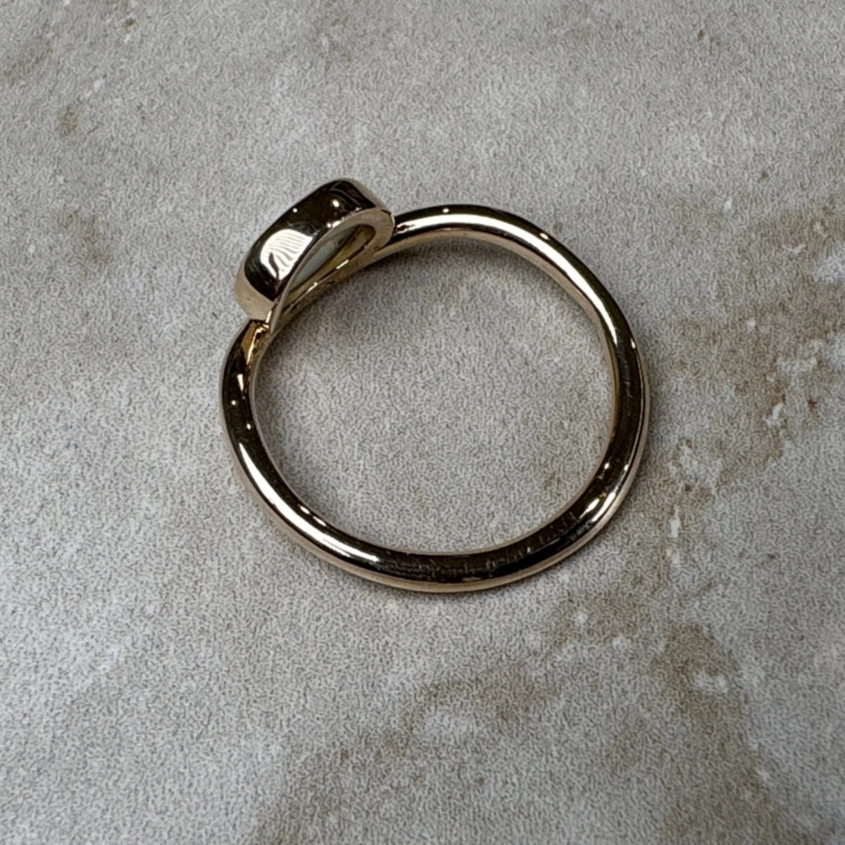 9K Gold Coober Pedy Red Opal Ring