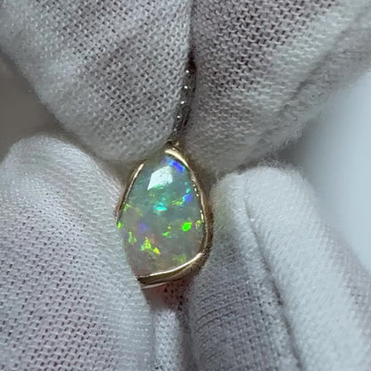 14k Gold Mintabie Pendant With Diamond Bail